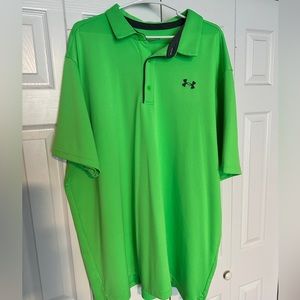 Under Armour Neon Green Polo - 4XLT